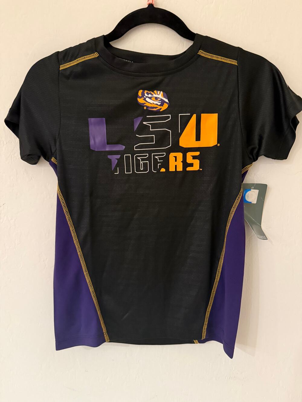 LSU Tigers Youth Russell Performance T-shirt -Size Small (6-7) NWT